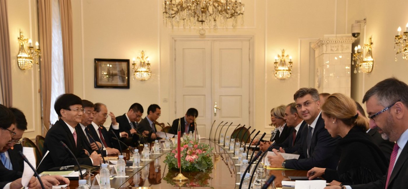 PM Plenkovic meets special Chinese presidential envoy